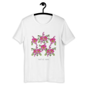Prairie Rose Bouquet Unisex T-Shirt in White
