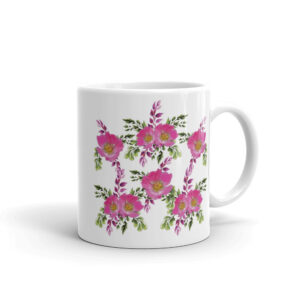 Prairie Rose Bouquet Coffee Cup