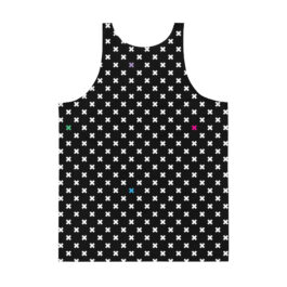Colorful X Pattern Unisex Tank Top