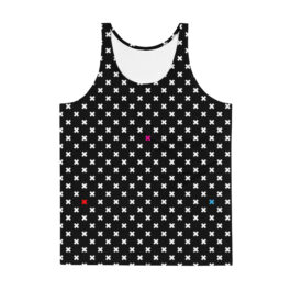 Colorful X Pattern Unisex Tank Top